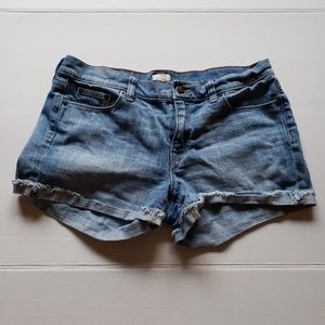 J.CREW Jean Shorts Blue Stretch Size 30